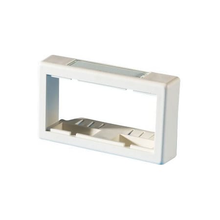 Ortronics 3-PORT MODULAR FURN BEZEL, MINI-MOD MODULE SERIES, .625"D FOG WHITE 173926